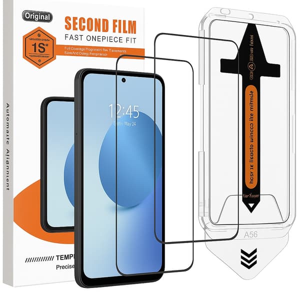 2-Pack Skjermbeskytter kompatibel med Samsung A56 – Ramme