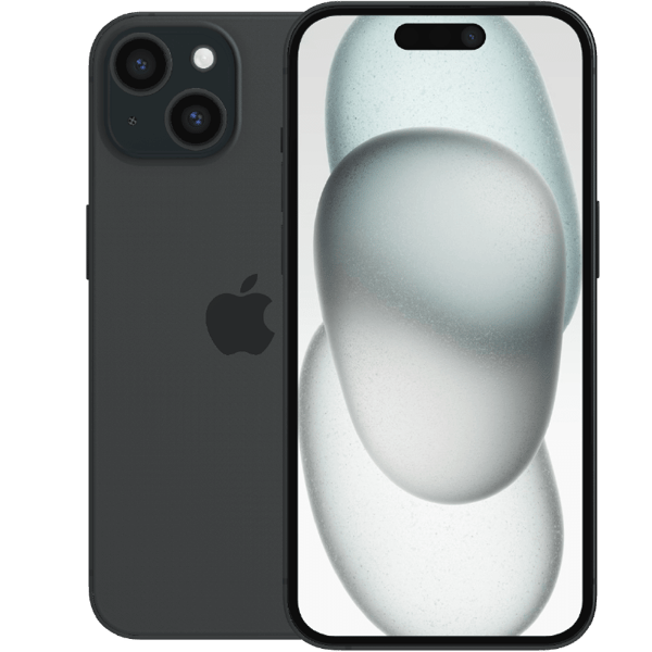Apple iPhone 15 Black 256 GB Klass C (Refurbished)