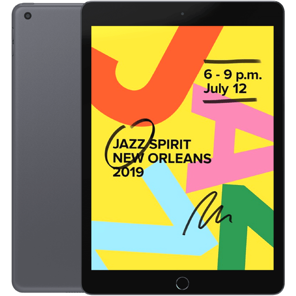 Apple iPad 10,2 7:e gen (2019) Space Grey WiFi 32 GB Klass B (Refurbished)