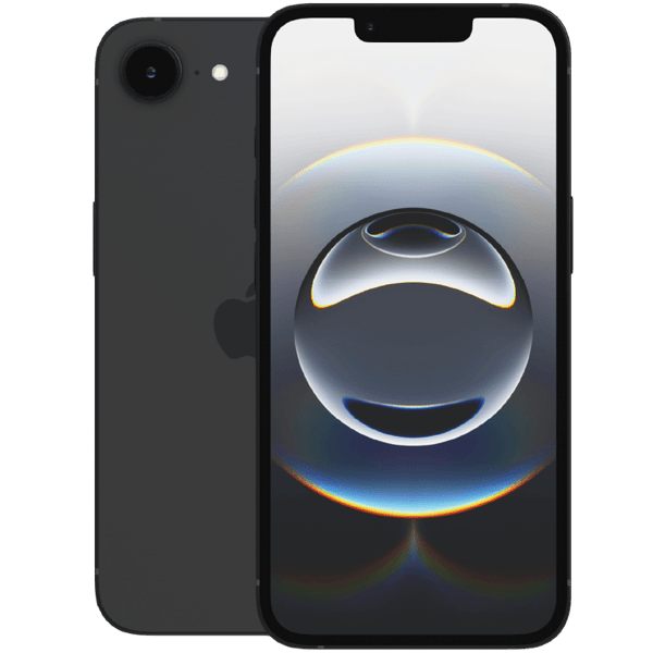 Apple iPhone 16e Black 128 GB Luokka A (Refurbished)