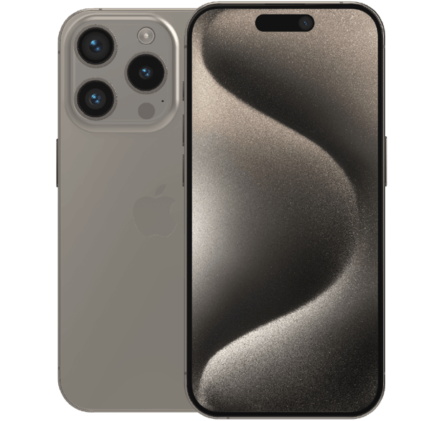 Apple iPhone 15 Pro Natural Titanium 128 GB Klass B (Refurbished)