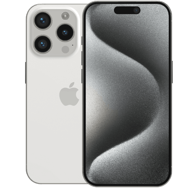 Apple iPhone 15 Pro White Titanium 1 TB Klass B (Refurbished)