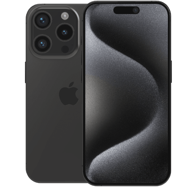 Apple iPhone 15 Pro Black Titanium 128 GB Klass B (Refurbished)
