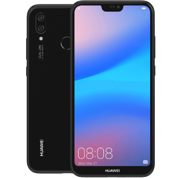 Huawei P20 Lite Midnight Black 64 GB Klass B (Refurbished)