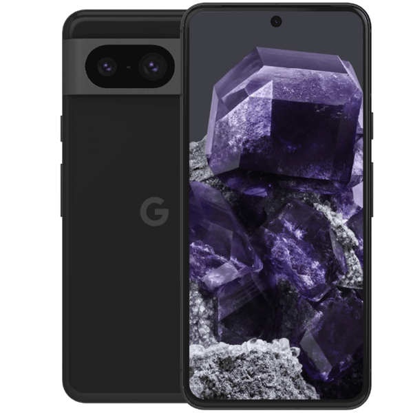 Google Pixel 8 Obsidian 128 GB Klass A Nytt batteri original (Refurbished)