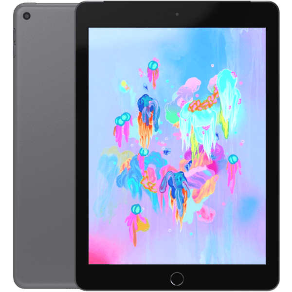 Apple iPad 9,7 6:e gen (2018) Space grey WIFI + Cellular 32GB Klass C (Refurbished)