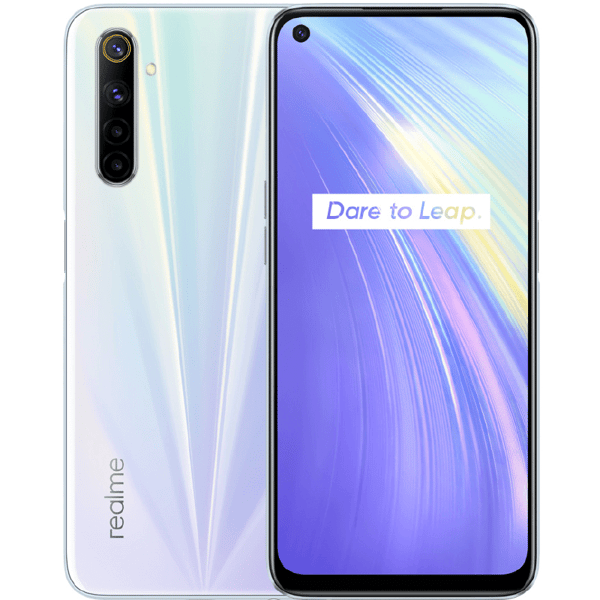 Realme 6 Comet White 64 GB Klass B (Refurbished)