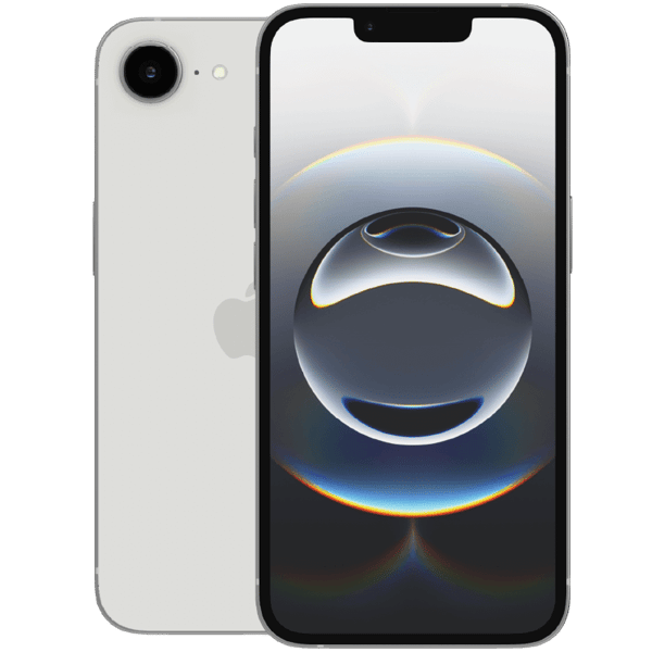 Apple iPhone 16e White 128 GB Klass A Nytt batteri original (Refurbished)