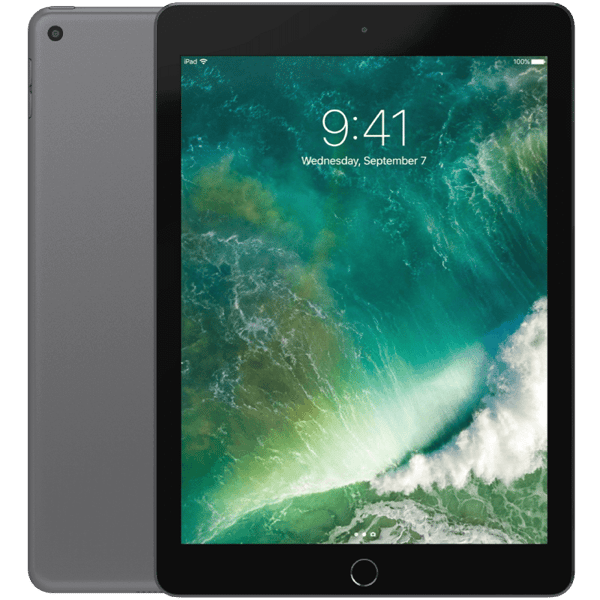 Apple iPad 9,7 5:e gen (2017) Space grey 32 GB WIFI Klass A (Refurbished)