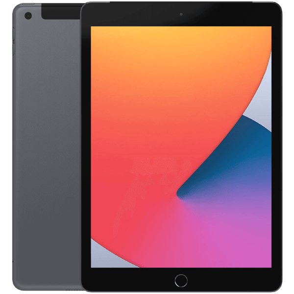 Apple iPad 10,2 8:e gen (2020) Space Gray WiFi + 4G 128 GB Klass B (Refurbished)