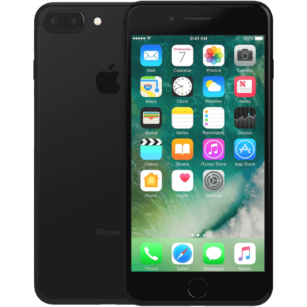 Apple iPhone 7 Plus Black 256 GB Klasse C Nyt originalbatteri (Refurbished)