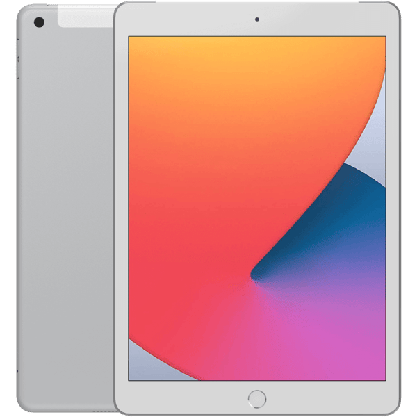 Apple iPad 10,2 8:e gen (2020) Silver WiFi 32 GB Klass A (Refurbished)