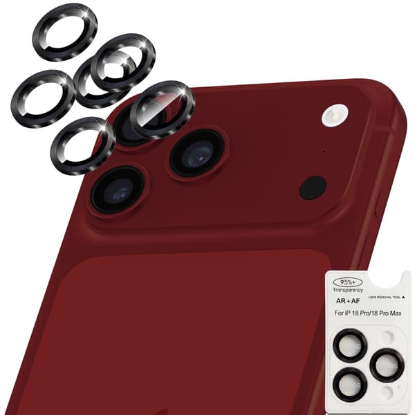 2-Pack iPhone 18 Pro Max Kameralinsskydd - Härdat Glas 9H - Super kvalitet 3D