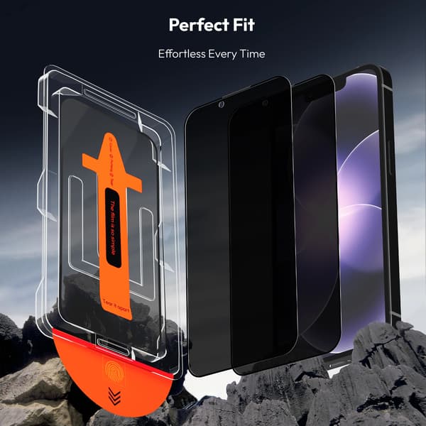 2-Pack iPhone 17e Privacy Skärmskydd - Härdat Glas | [Automatisk Installation] - Bubbelfritt