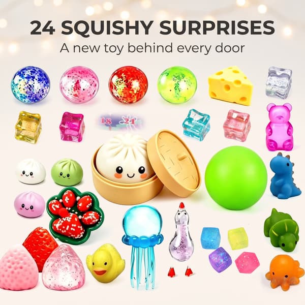 Blød dejklemlegetøj til stressaflastning ikke-klæbrig squishy stressbold