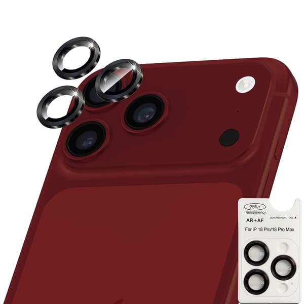1-Pack iPhone 18 Pro Kameralinsskydd - Härdat Glas 9H - Super kvalitet 3D