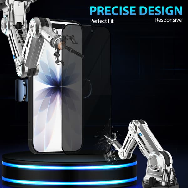 1-Pack Iphone 17E Privacy Skärmskydd - Härdat Glas 9H - Super kvalitet 3D