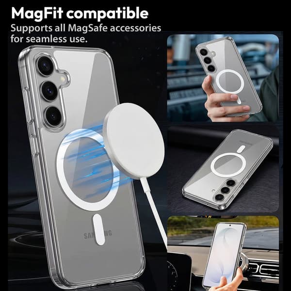 MagCase til Samsung S26 Plus – Krystalklart MagSafe-cover