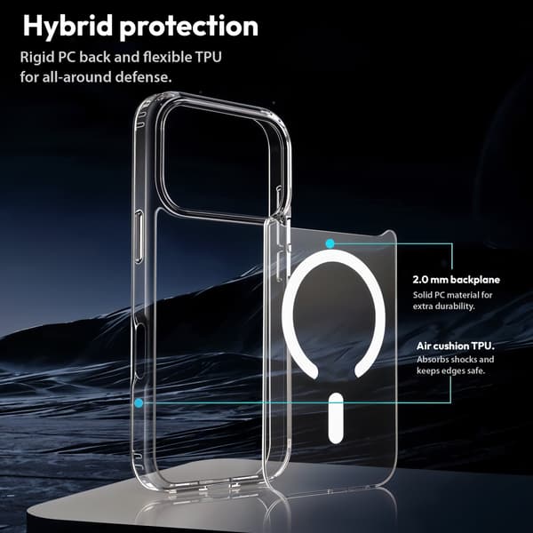 MagCase til iPhone 18 Pro Max – Krystalklart MagSafe-cover
