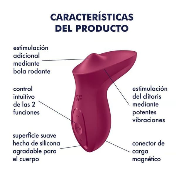 SATISFYER VIBRATOR - SATISFYER - VIBRATOR FÖR KLITORIS FUCHSIA