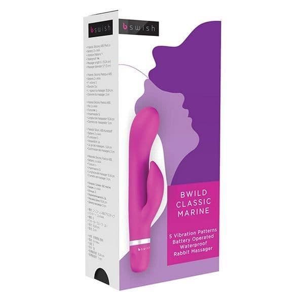 Vibrator - B Swish - Bwild Classic Marine - Silikon ABS - Rosa - Medium