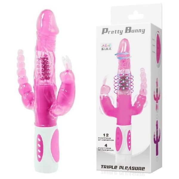 Vibromassager - BAILE - Pretty Bunny - Silikon - Rosa - Medium