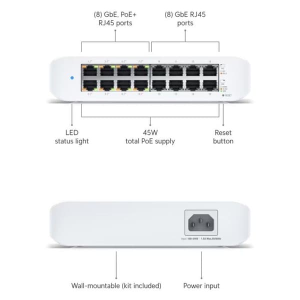UbiQuiti USW-LITE-16-POE