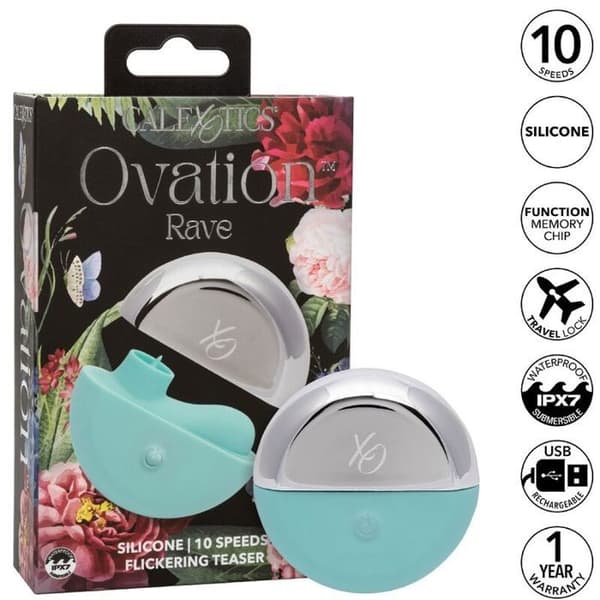 CALEXOTICS - OVATION STIMULATOR RAVE GRÖN AQUA -