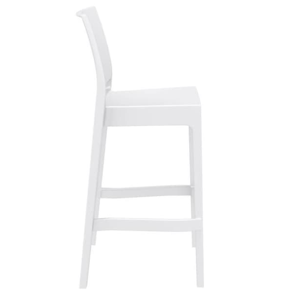 Set med 2 Barstolar - CULOZ (Vit)