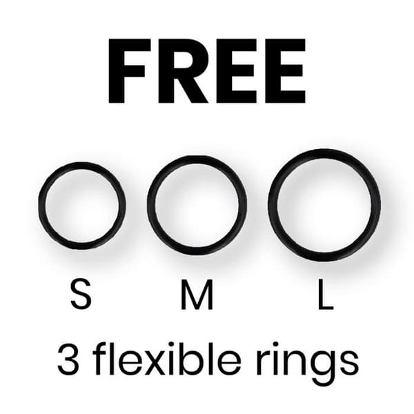 CYBER SILICOCK STRAP ON HARNESS MED 3 RINGAR GRATIS