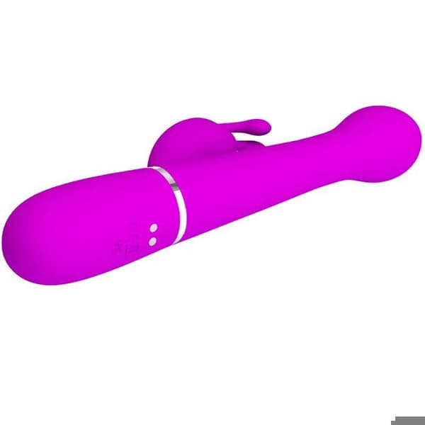 PRETTY LOVE - DEJON RABBIT 3 I 1 MULTIFUNKTIONER VIOLET VIBRATOR -