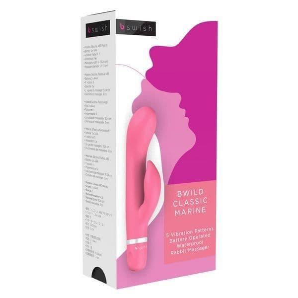 Vibrator - B Swish - Bwild Classic Marine - Silikon ABS - Rosa - Medium