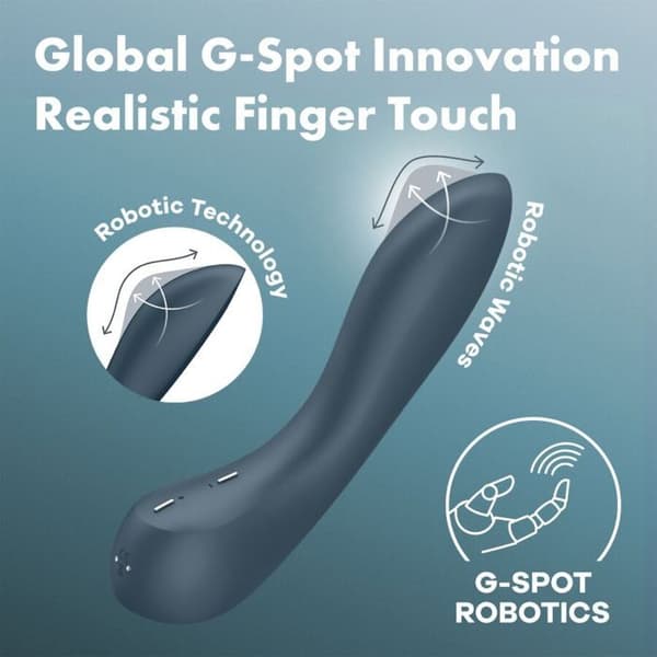 Vibrator - SATISFYER - G-Punkt Wave 4 - 12 program - G-punkt - Mörkgrå