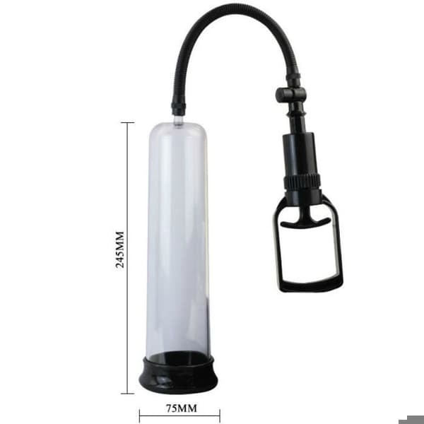 Erektionpump - BAILE - Svart - Justerbar vibration