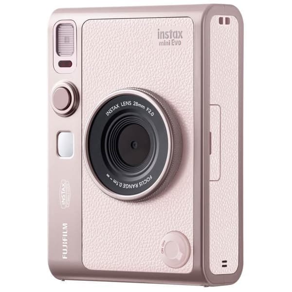 Sofotokamera - FUJIFILM - INSTAX mini EVO - Rosa - 10 optiska lägen - Bluetooth