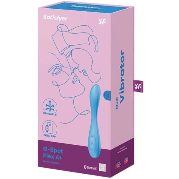 NÖJLIGARE G SPOT FLEX 4 MULTI VIBRATOR BLÅ