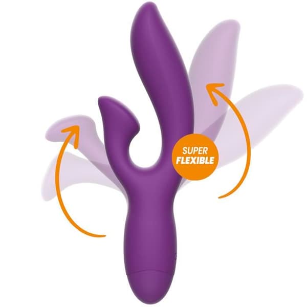 REWOLUTION REWOFUN FLEXIBEL VIBRATOR MED KANIN