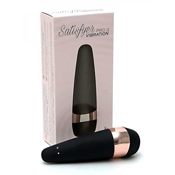 Klitoralstimulator - Satisfyer - Pro 3 Vibration - Silikon - 11 vågprogram - Vattentät