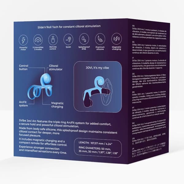 SVibe - Jovi Arc Ring för Par - Blå