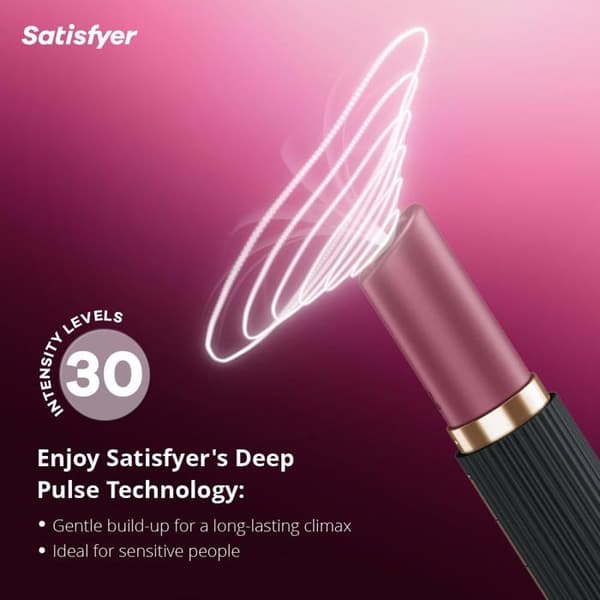 Vibromassör - Satisfyer - Deep Kiss - Klitorisstimulering - Kompakt - Diskret