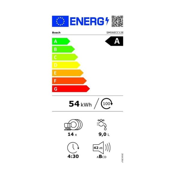 Bosch Diskmaskin 60cm 14 kuvert 42db - SMS6ECC12E