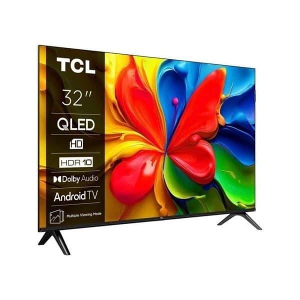 Televisor TCL QLED S4K 32" Google TV HDR10 Dolby Audio WiFi Bluetooth VA Sin Bisel