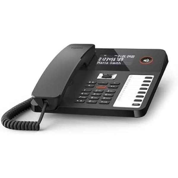 Telefon med sladd - Gigaset - 800A - Nummerpresentation - Vit