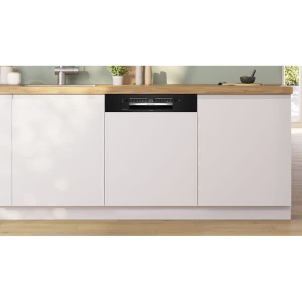 Integrerad diskmaskin 60 cm - BOSCH - SMI4HCB07E - 14 kuvert - 6 program - Svart