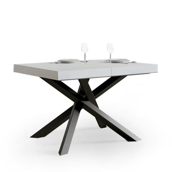 Utdragbart matbord - Volantis - Vit - Modern design