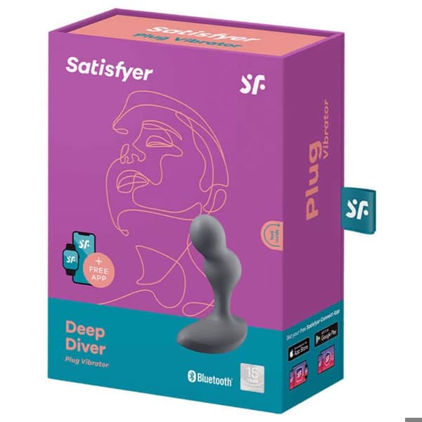 Analvibrator - Satisfyer - Deep Diver - Ansluten - Bluetooth - Säker