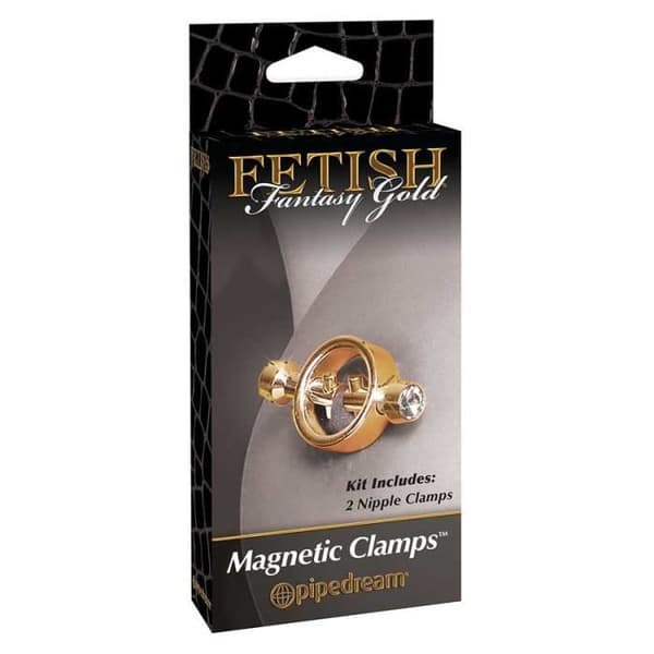 Guld magnetiska nippelklämmor