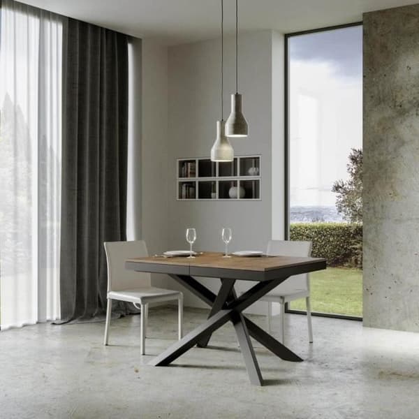 Utökningsbart bord i valnöt VOLANTIS EVOLUTION 90x120 - Vit - 224 cm