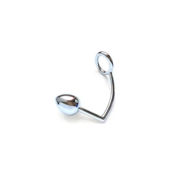 Metall Penisring Med Analkula 40Mm Silver