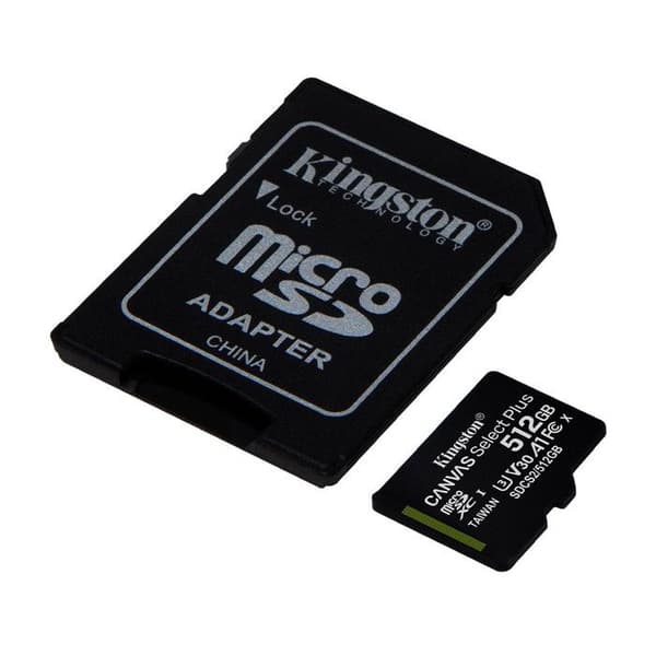 Kingston Canvas Select Plus Flash-minneskort - 512 GB - A1 / Video Class V30